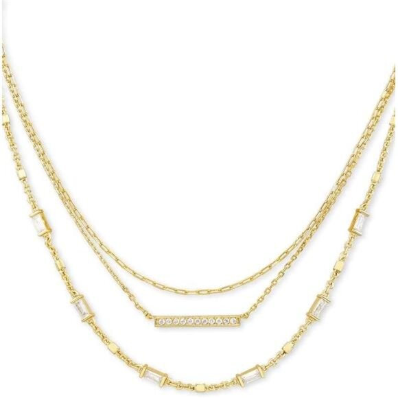 Multi Strand Necklace Gold